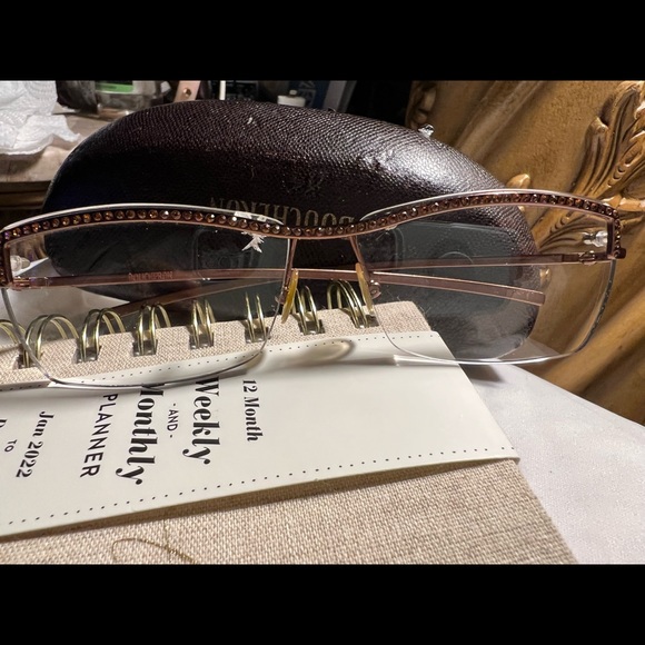 Boucheron brown Rhinestone Optical glasses - Picture 4 of 13